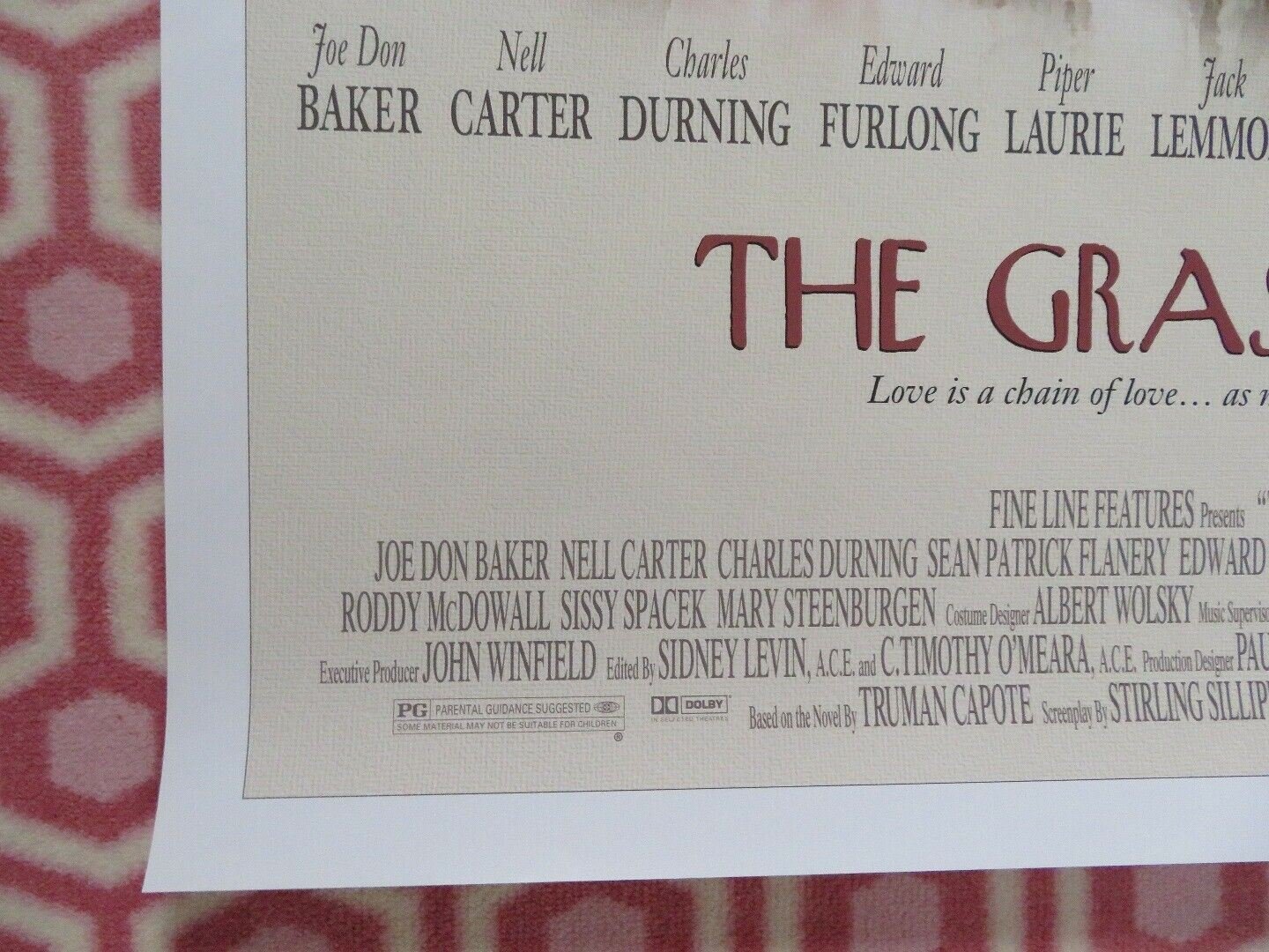 THE GRASS HARP US ONE SHEET ROLLED POSTER WALTER MATTHAU JACK LEMMON Movie posters