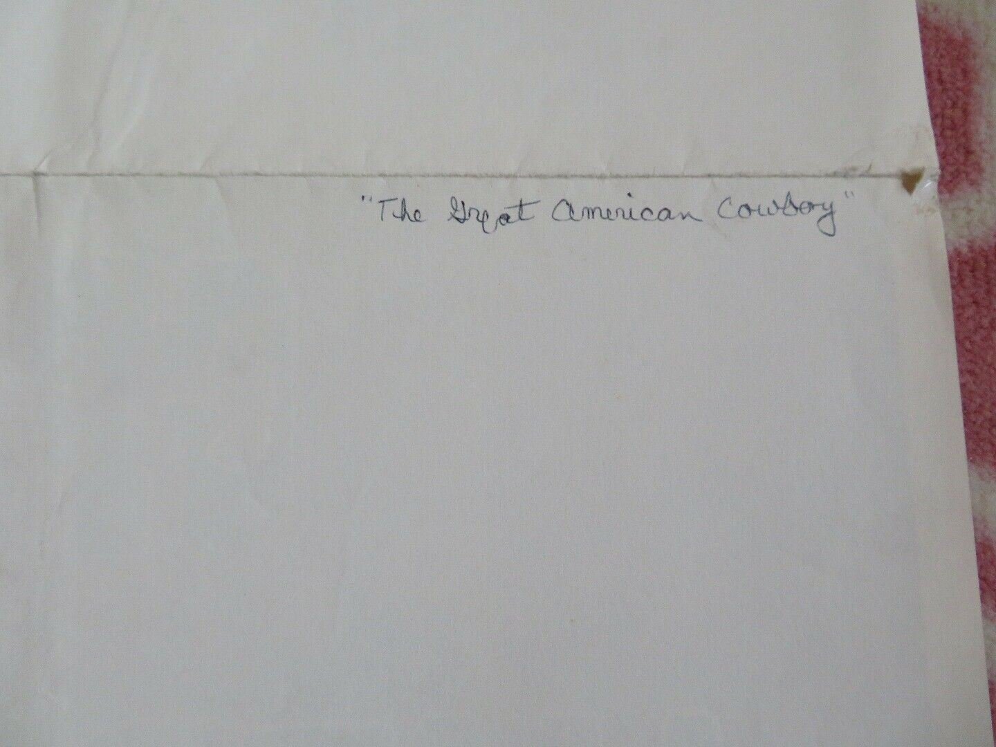 THE GREAT AMERICAN COWBOY US ONE SHEET POSTER KIETH MERRILL 1974 Movie posters