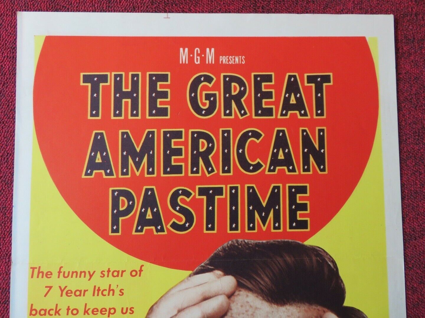 THE GREAT AMERICAN PASTIME US INSERT (14"x 36") POSTER TOM EWELL 1956 Movie posters