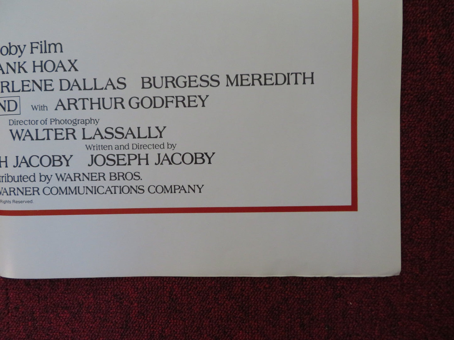 THE GREAT BANK HOAX FOLDED US ONE SHEET POSTER RICHARD BASEHEART NED BEATTY 1979 Rendezvous Cinema Movie posters