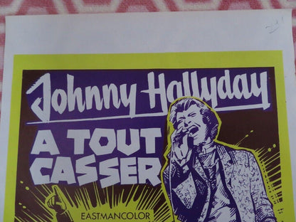 THE GREAT CHASE/ A TOUT CASSER BELGIUM (21"x 14") POSTER JOHNNY HALLYDAY 1968 Movie posters