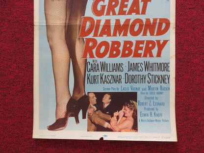 THE GREAT DIAMOND ROBBERY US INSERT (14"x 36") POSTER RED SKELTON 1953 - Rendezvous Cinema