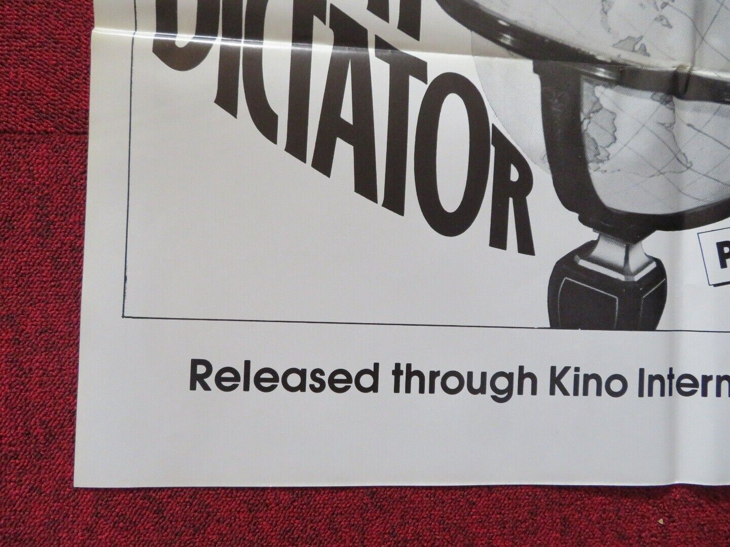 THE GREAT DICTATOR & MODERN TIMES DOUBLE BILL FOLDED US ONE SHEET POSTER 70/80's Movie posters