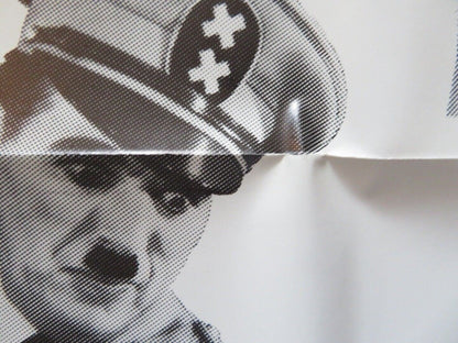 THE GREAT DICTATOR & MODERN TIMES DOUBLE BILL FOLDED US ONE SHEET POSTER 70/80's Movie posters
