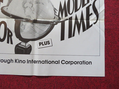 THE GREAT DICTATOR & MODERN TIMES DOUBLE BILL FOLDED US ONE SHEET POSTER 70/80's Movie posters