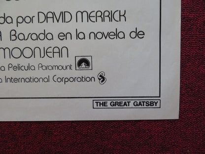 THE GREAT GATSBY FOLDED SPANISH ONE SHEET POSTER ROBERT REDFORD MIA FARROW Movie posters
