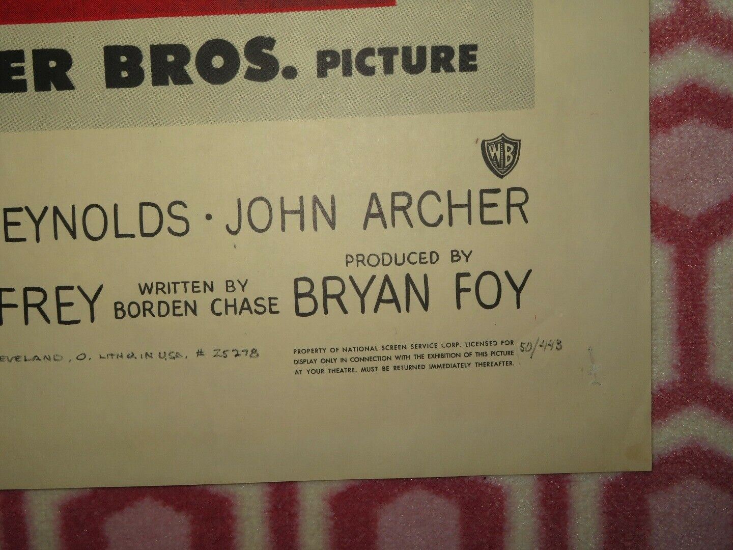 THE GREAT JEWEL ROBBER FOLDED US ONE SHEET POSTER DAVID BRIAN 1950 Movie posters