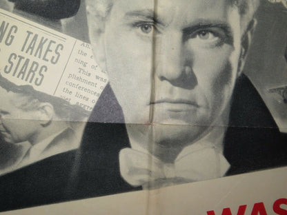 THE GREAT JEWEL ROBBER FOLDED US ONE SHEET POSTER DAVID BRIAN 1950 Movie posters