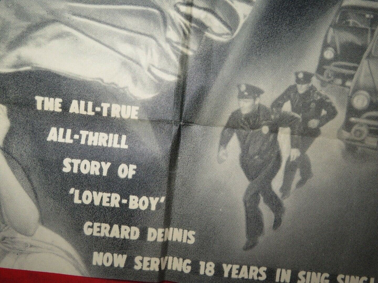 THE GREAT JEWEL ROBBER FOLDED US ONE SHEET POSTER DAVID BRIAN 1950 Movie posters