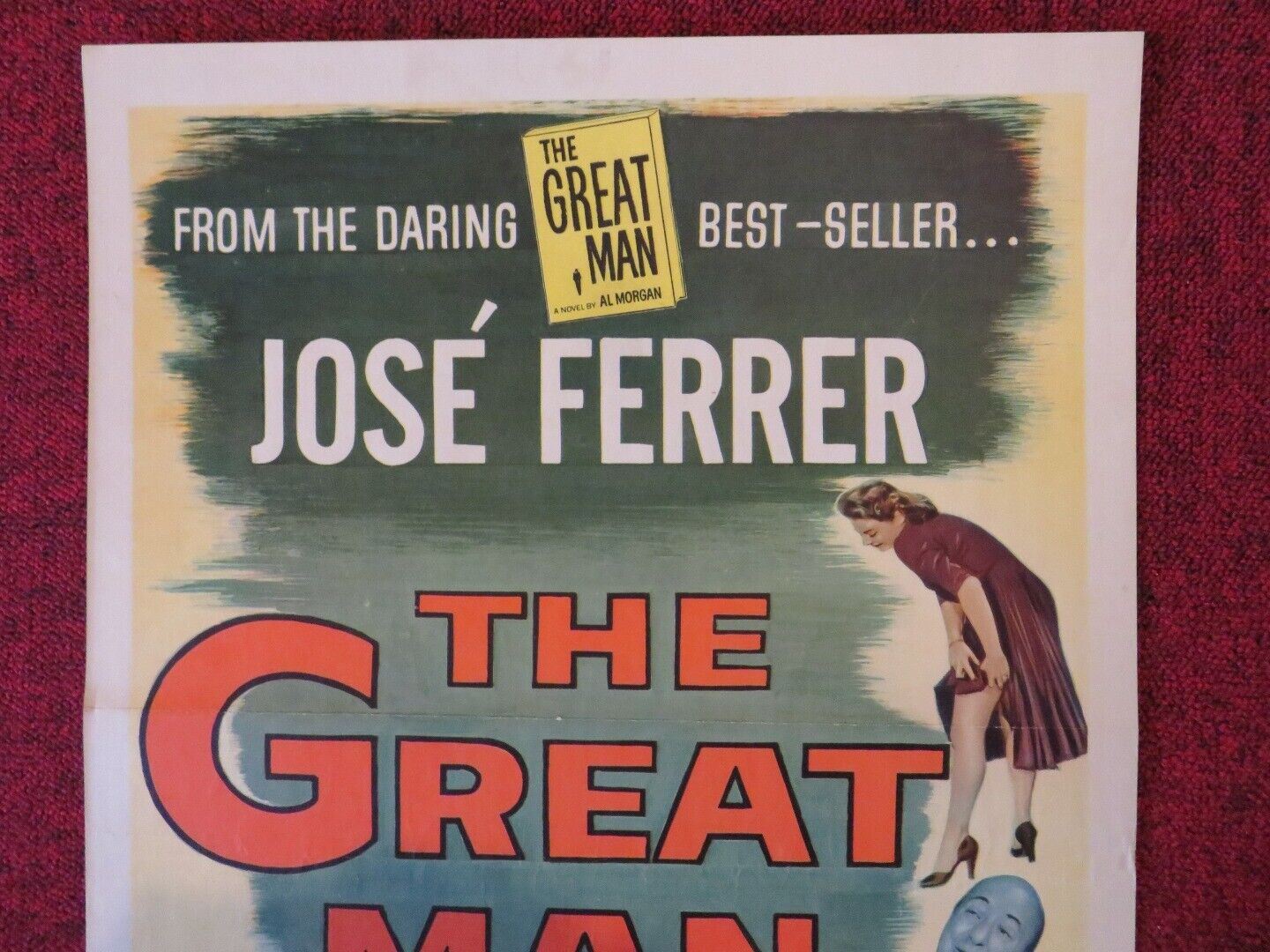 THE GREAT MAN US INSERT (14"x 36") POSTER JOSE FERRER DEAN JAGGER 1956 Movie posters