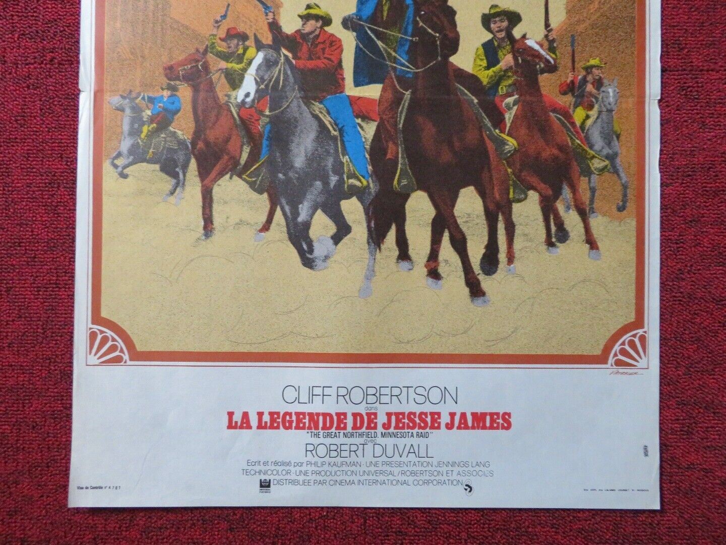 THE GREAT NORTHFIELD MINNESOTA RAID FRENCH (16"x 22.5") POSTER ROBERT DUVALL - Rendezvous Cinema