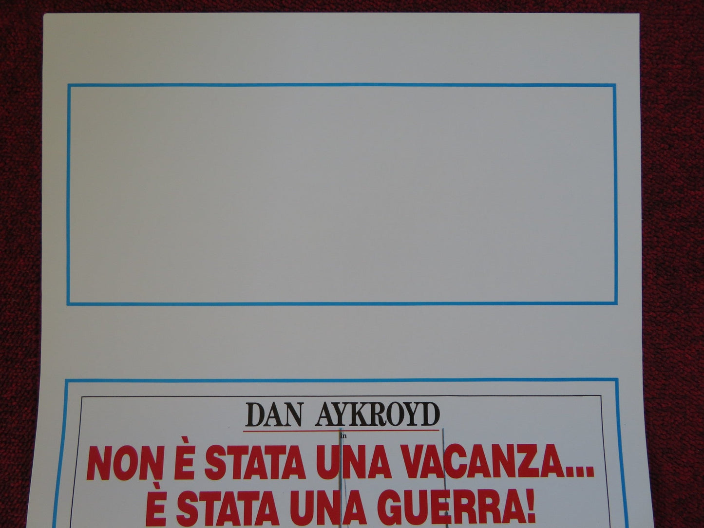 THE GREAT OUTDOORS ITALIAN LOCANDINA (27.5"x13") POSTER DAN AYKROYD CANDY 1989 Rendezvous Cinema Movie posters