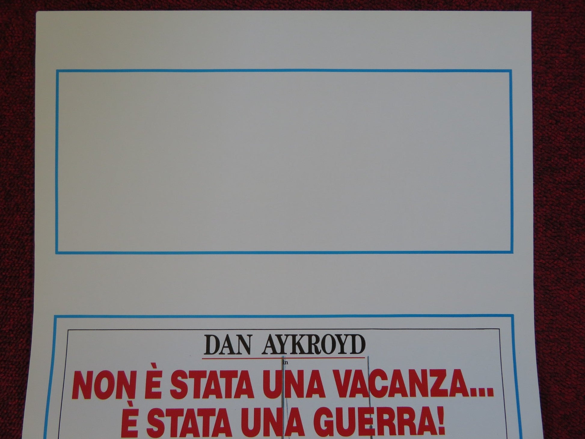 THE GREAT OUTDOORS ITALIAN LOCANDINA (27.5"x13") POSTER DAN AYKROYD CANDY 1989 Rendezvous Cinema Movie posters