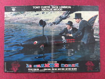 THE GREAT RACE - A ITALIAN FOTOBUSTA POSTER TONY CURTIS JACK LEMMON 1965 Rendezvous Cinema Movie posters