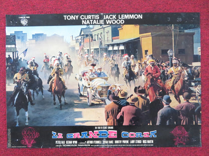 THE GREAT RACE - F ITALIAN FOTOBUSTA POSTER TONY CURTIS JACK LEMMON 1965 Rendezvous Cinema Movie posters