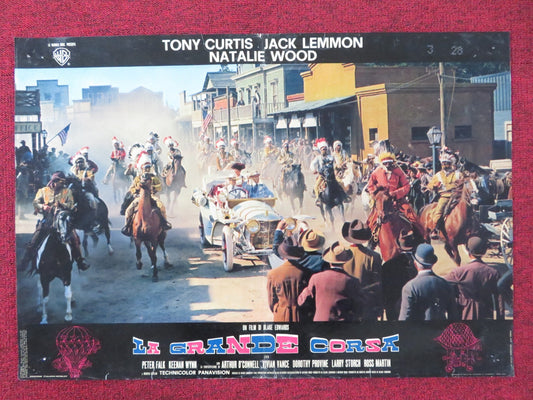 THE GREAT RACE - F ITALIAN FOTOBUSTA POSTER TONY CURTIS JACK LEMMON 1965 Rendezvous Cinema Movie posters