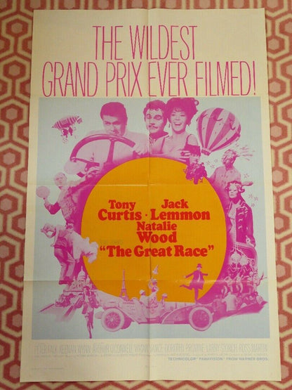 THE GREAT RACE US ONE SHEET POSTER JACK LEMMON TONY CURTIS BLAKE EDWARDS 1965 - Rendezvous Cinema