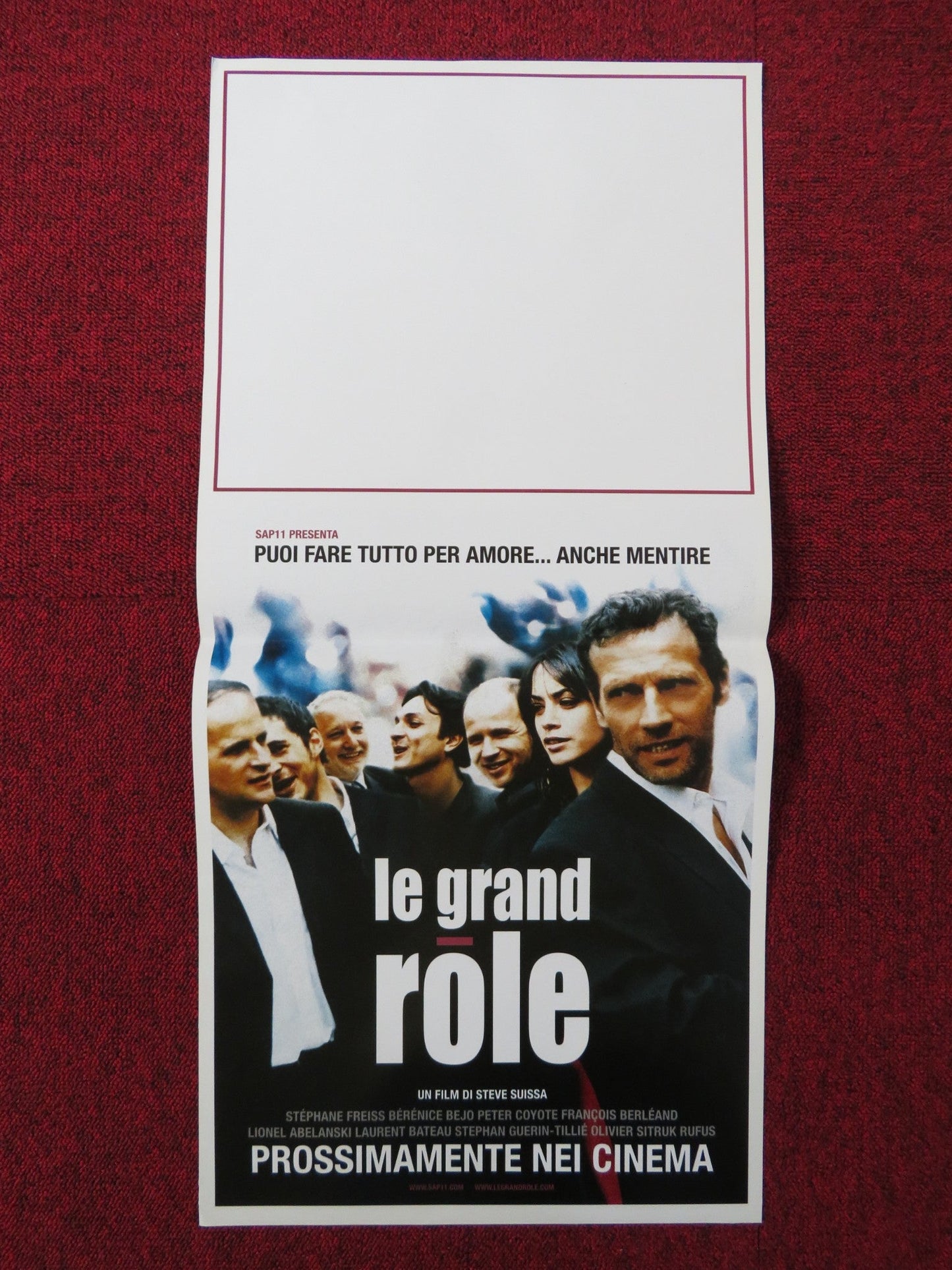 THE GREAT ROLE ITALIAN LOCANDINA POSTER STEPHANE FREISS BERENICE BEJO 2004 Rendezvous Cinema Movie posters