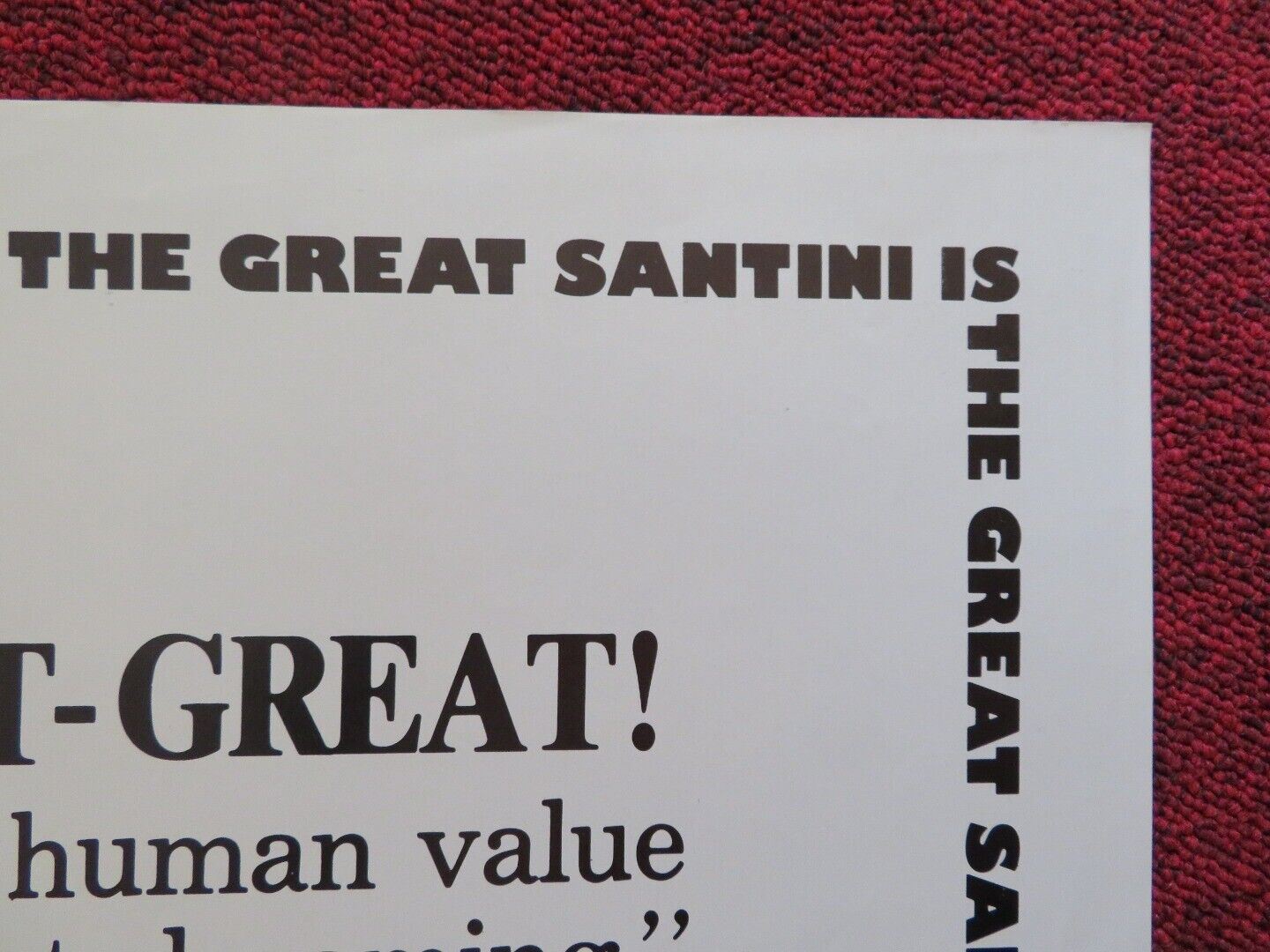 THE GREAT SANTINI FOLDED US ONE SHEET POSTER ROBERT DUVALL BLYTHE DANNER 1979 Movie posters