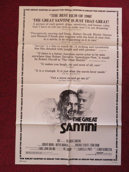 THE GREAT SANTINI FOLDED US ONE SHEET POSTER ROBERT DUVALL BLYTHE DANNER 1979 Movie posters