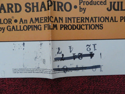 THE GREAT SCOUT AND CATHOUSE THURSDAY FOLDED US ONE SHEET POSTER OLIVER REED '76 Movie posters