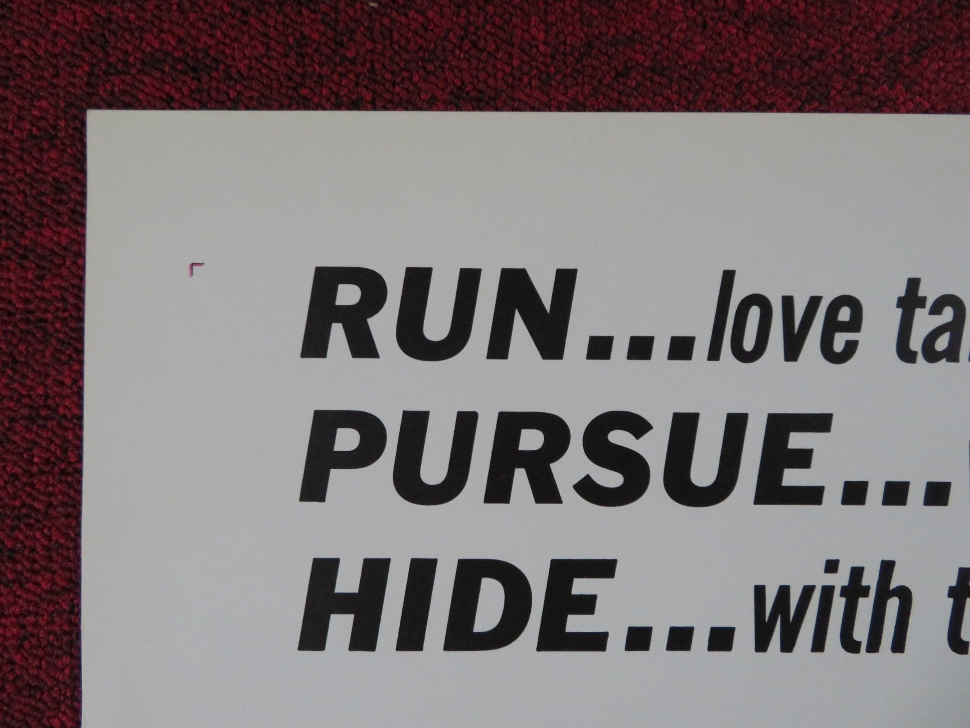 THE GREAT SPY CHASE FOLDED US ONE SHEET POSTER LINO VENTURA BERNARD BLAIR 1966 Rendezvous Cinema Movie posters