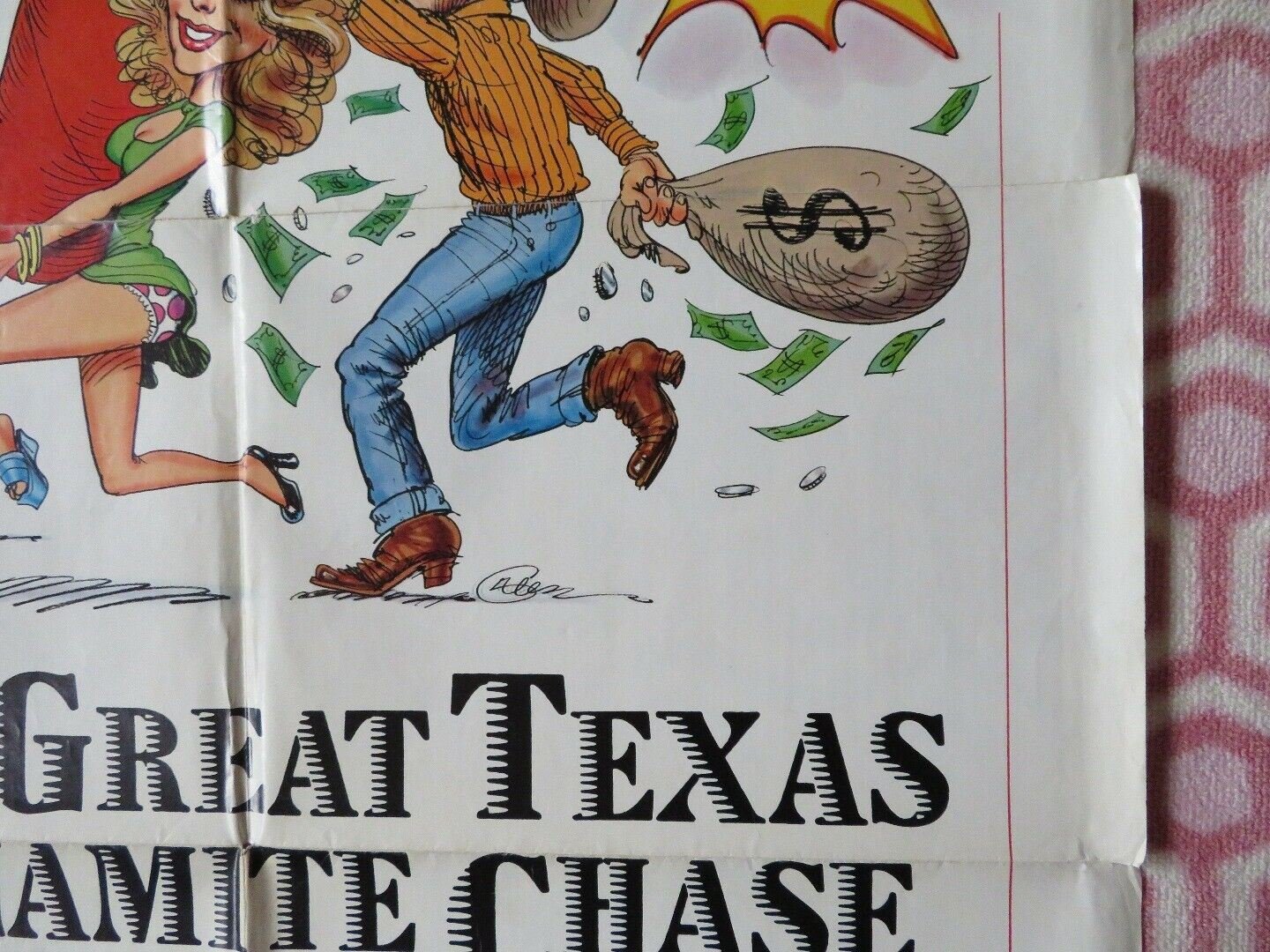 THE GREAT TEXAS DYNAMITE CHASE US ONE SHEET POSTER CLAUDIA JENNINGS Movie posters