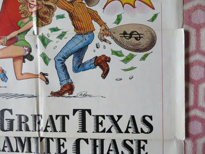 THE GREAT TEXAS DYNAMITE CHASE US ONE SHEET POSTER CLAUDIA JENNINGS Movie posters