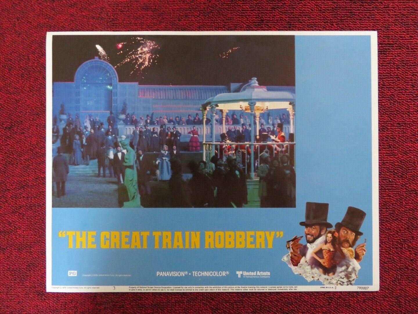 THE GREAT TRAIN ROBBERY - 3 US LOBBY CARD SEAN CONNERY DONALD SUTHERLAND 1979 Movie posters