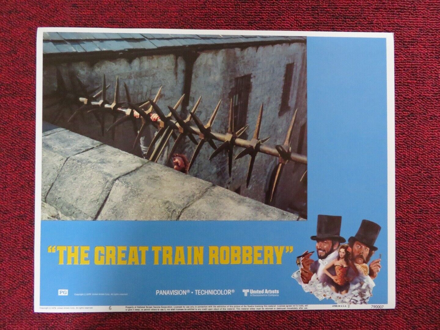 THE GREAT TRAIN ROBBERY - 6 US LOBBY CARD SEAN CONNERY DONALD SUTHERLAND 1979 Movie posters