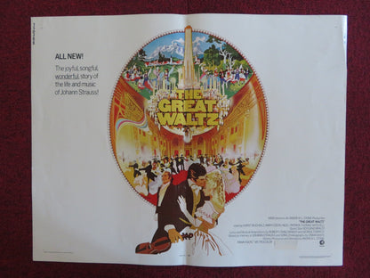 THE GREAT WALTZ US HALF SHEET (22"x 28") POSTER HORST BUCHOLZ MARY COSTA 1972 Rendezvous Cinema Movie posters