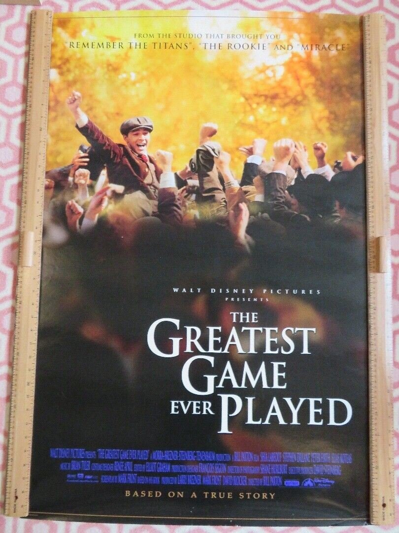 THE GREATEST GAME EVER PLAYED US ROLLED POSTER DISNEY BILL PAXTON 2005 Rendezvous Cinema Movie posters