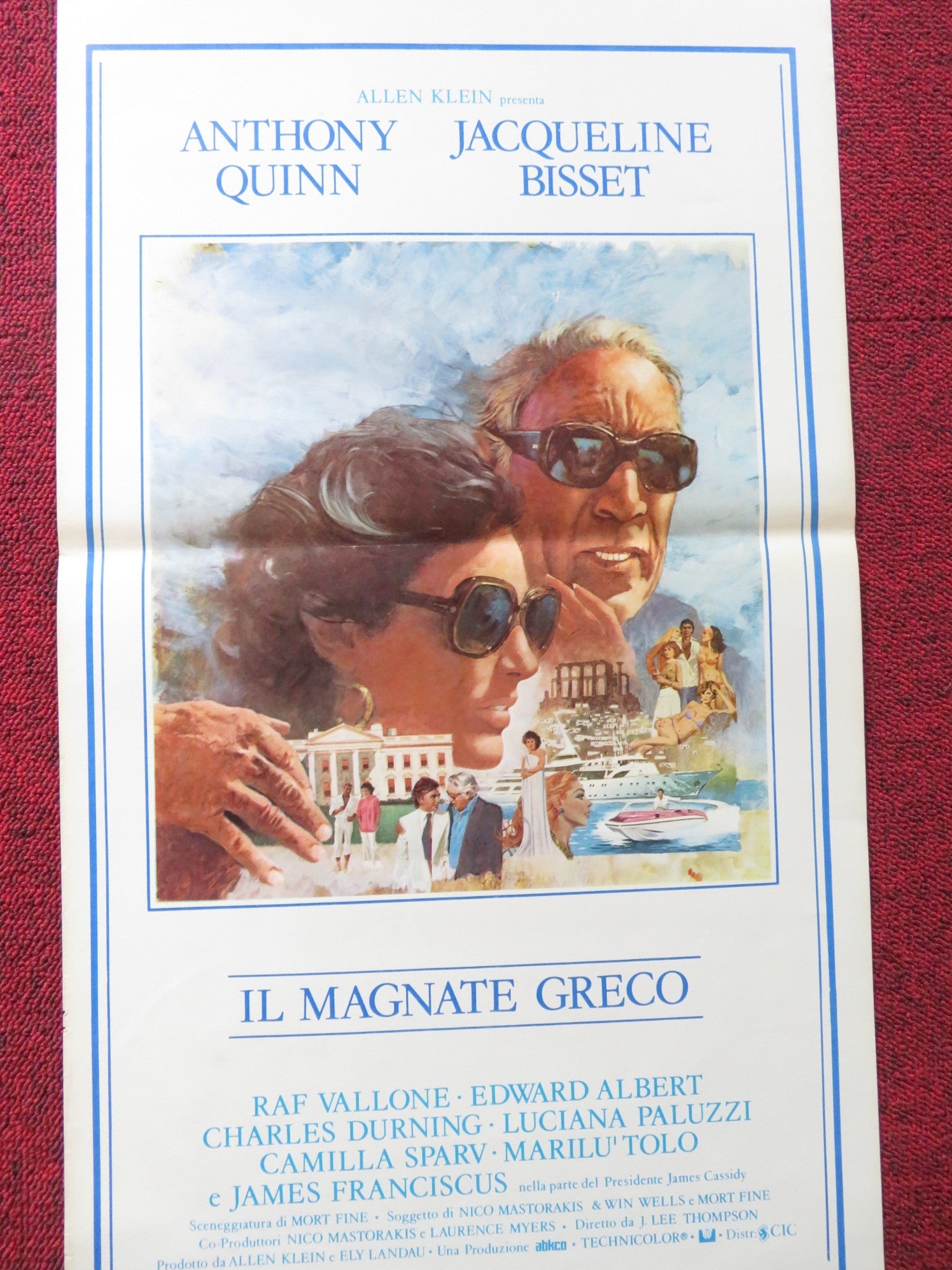 THE GREEK TYCOON ITALIAN LOCANDINA POSTER ANTHONY QUINN JACQUELINE BISSET 1978 Rendezvous Cinema Movie posters