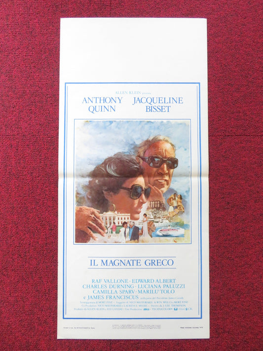 THE GREEK TYCOON ITALIAN LOCANDINA POSTER ANTHONY QUINN JACQUELINE BISSET 1978 Rendezvous Cinema Movie posters