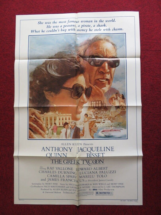 THE GREEK TYCOON US ONE SHEET POSTER ANTHONY QUINN JACQUELINE BISSET 1978 Movie posters