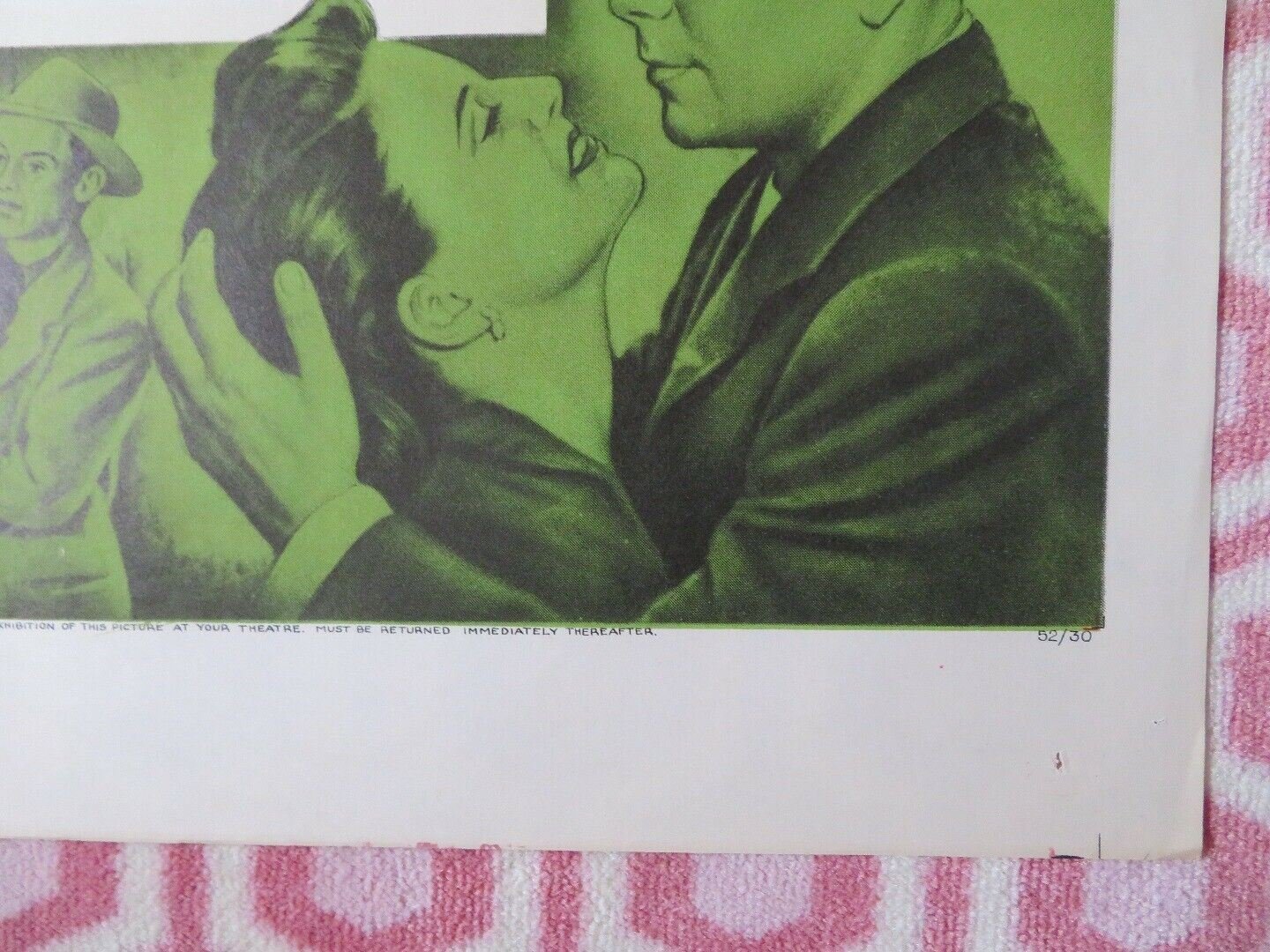 THE GREEN GLOVE FOLDED US ONE SHEET POSTER GLENN FORD GERALDINE BROOKS 1952 Movie posters