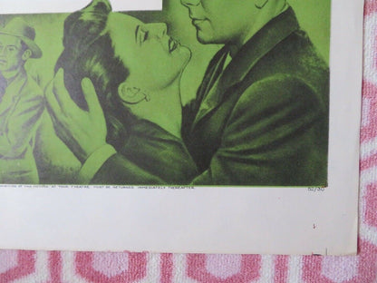 THE GREEN GLOVE FOLDED US ONE SHEET POSTER GLENN FORD GERALDINE BROOKS 1952 Movie posters