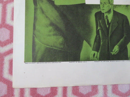 THE GREEN GLOVE FOLDED US ONE SHEET POSTER GLENN FORD GERALDINE BROOKS 1952 Movie posters