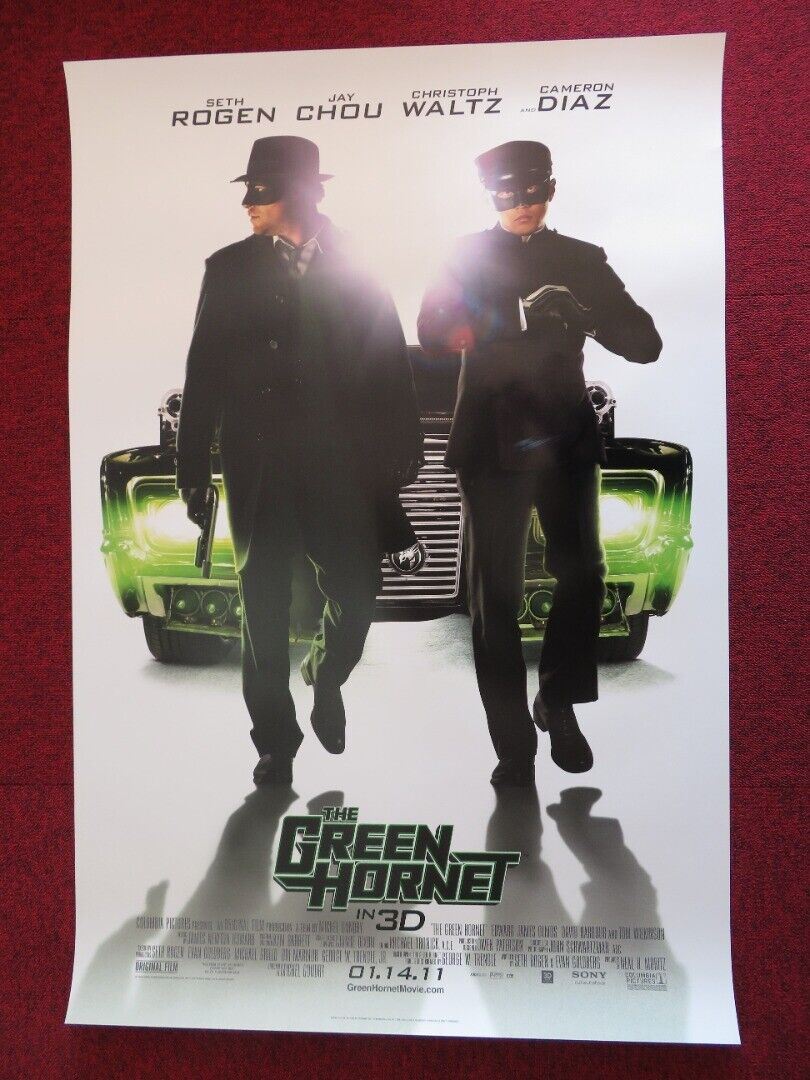 THE GREEN HORNET 3D US ONE SHEET ROLLED POSTER SETH ROGEN CAMERON DIAZ 2011 Movie posters