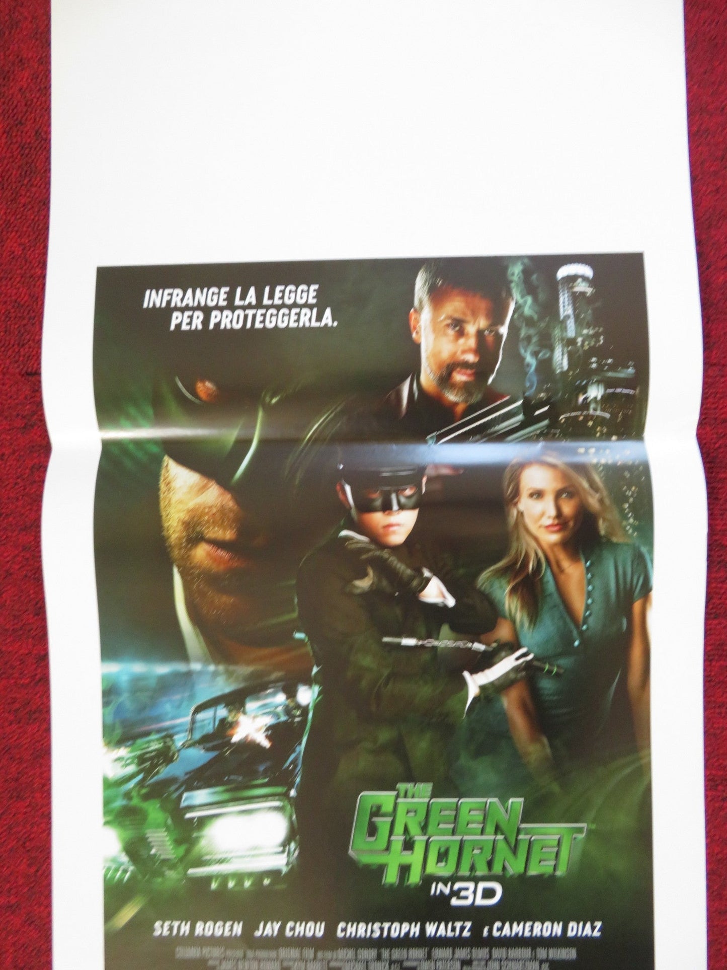 THE GREEN HORNET ITALIAN LOCANDINA (27.5"x13") POSTER SETH ROGEN JAY CHOU 2011 Rendezvous Cinema Movie posters