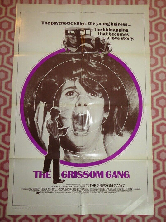 THE GRISSOM GANG STYLE A US ONE SHEET POSTER KIM DARBY SCOTT WISON 1971 Movie posters