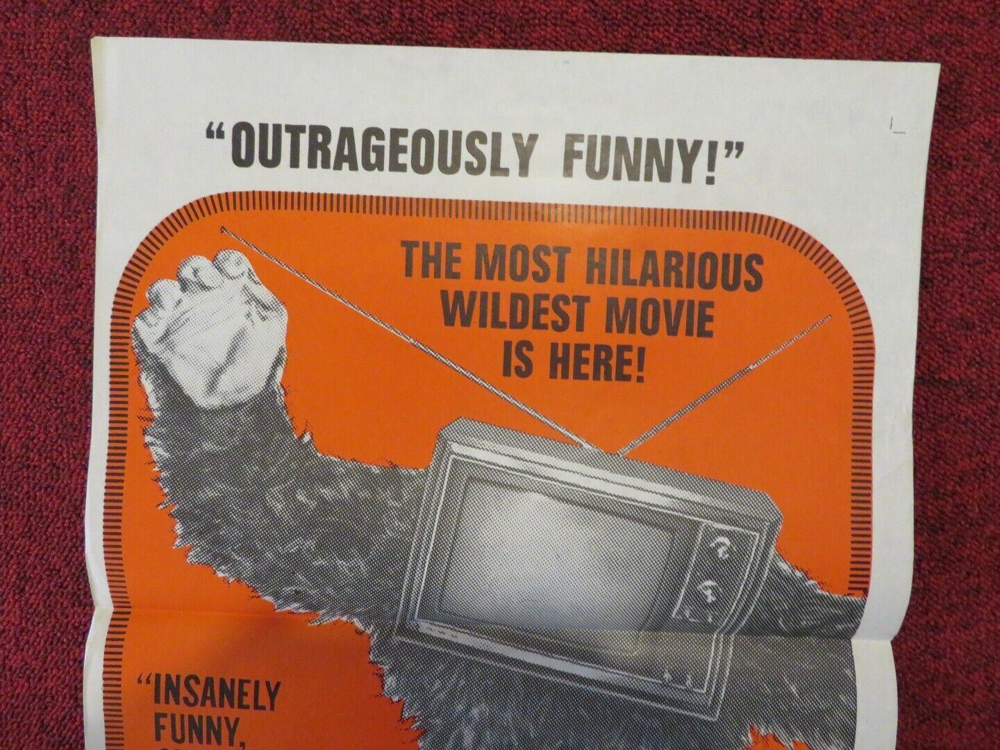 THE GROOVE TUBE FOLDED AUSTRALIAN DAYBILL POSTER KEN SHAPIRO RICHARD BELZER 1974 Movie posters