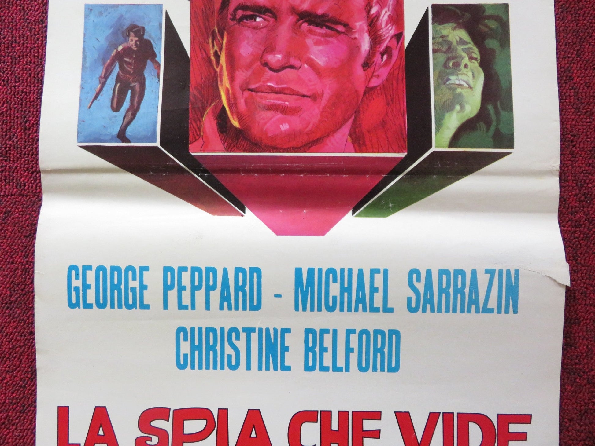 THE GROUNDSTAR CONSPIRACY ITALIAN LOCANDINA POSTER GEORGE PEPPARD SARRAZIN 1972 Rendezvous Cinema Movie posters