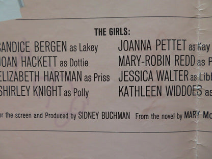 THE GROUP - A FOLDED US ONE SHEET POSTER CANDICE BERGEN JOAN HACKETT 1966 Movie posters