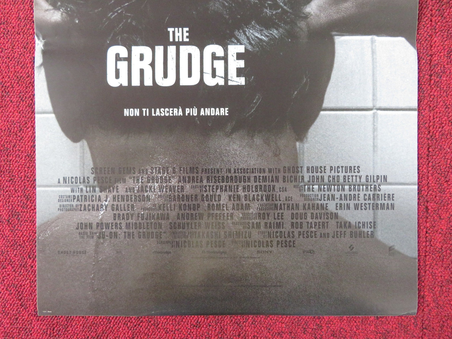 THE GRUDGE ITALIAN LOCANDINA POSTER TARA WESTWOOD JUNKO BAILEY 2020 Rendezvous Cinema Movie posters