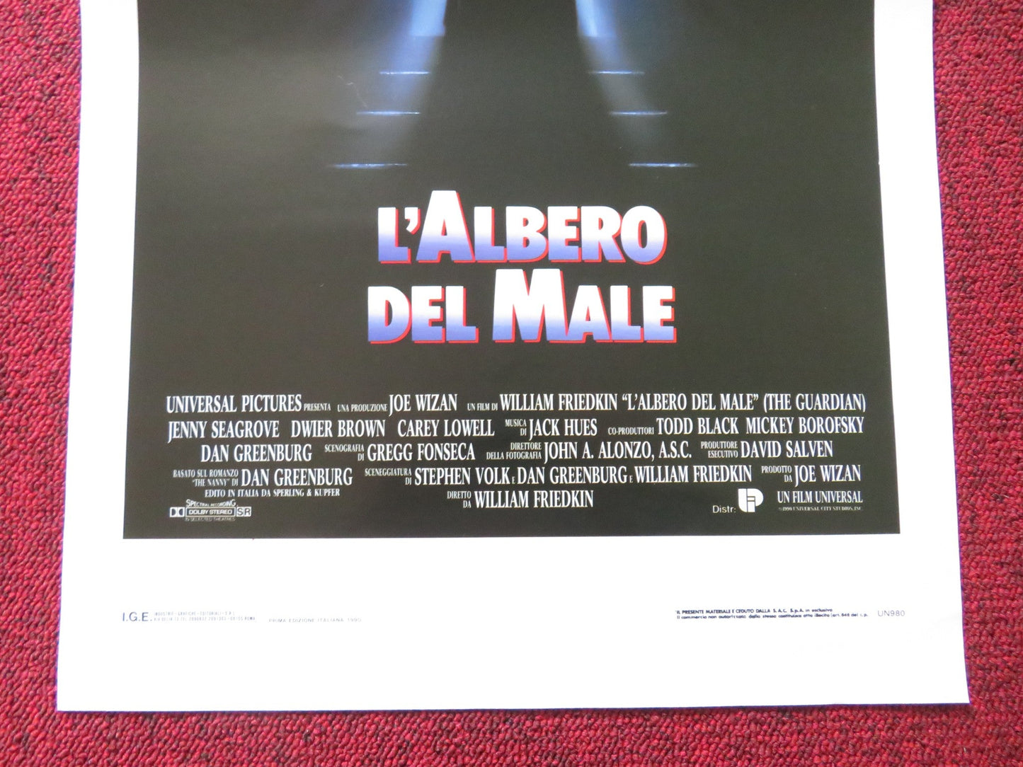 THE GUARDIAN ITALIAN LOCANDINA POSTER JENNY SEAGROVE DWIER BROWN 1990 Rendezvous Cinema Movie posters