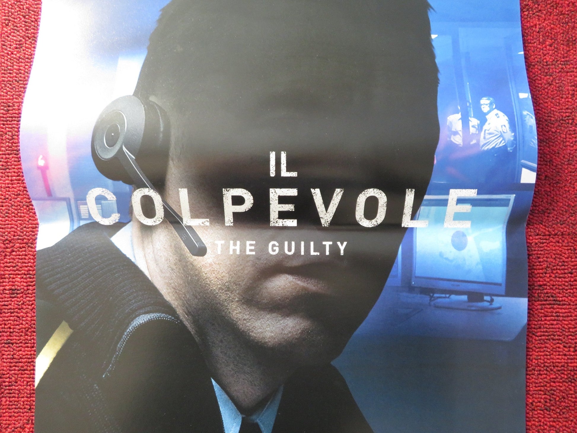 THE GUILTY ITALIAN LOCANDINA POSTER JAKOB CEDERGREN JESSICA DINNAGE 2018 Rendezvous Cinema Movie posters