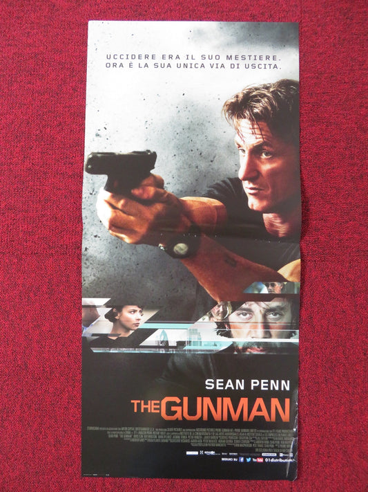 THE GUNMAN ITALIAN LOCANDINA POSTER SEAN PENN JAVIER BARDEM 2015 Rendezvous Cinema Movie posters