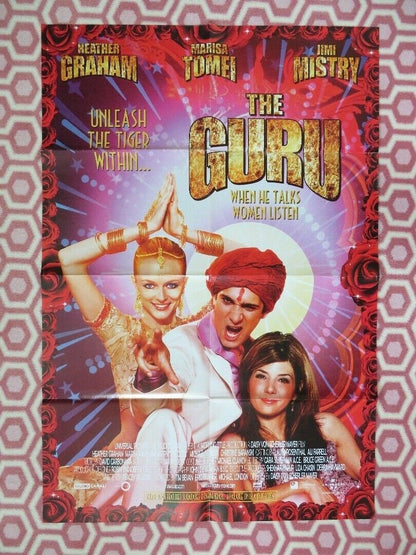 THE GURU ONE SHEET POSTER FOLDED HEATHER GRAHAM MARISA TOMEI JIMI MISTRY 2002 Movie posters