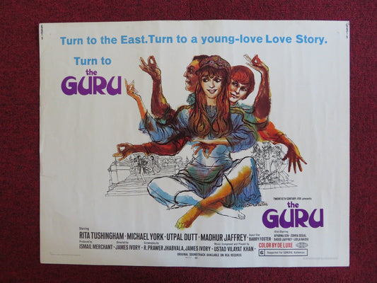 THE GURU US HALF SHEET (22"x 28") POSTER RITA TUSHINGHAM MICHAEL YORK 1969 Rendezvous Cinema Movie posters